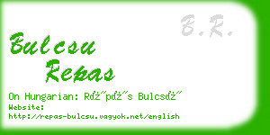 bulcsu repas business card